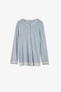 Intimissimi APERTA DAVANTI - Nachtwäsche Shirt - Hellblau Meliert 12 Intimissimi APERTA DAVANTI - Nachtwäsche Shirt - Hellblau Meliert -Intimissimi Verkäufe 0bac3f1586064c18b31b2ee77624e790