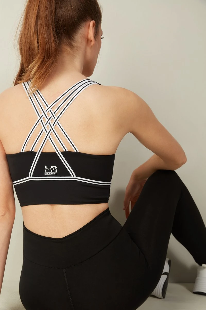 Intimissimi SPORT - Sport-BH Mit Mittlerer Stützkraft - Schwarz Black/white 7 Intimissimi SPORT - Sport-BH Mit Mittlerer Stützkraft - Schwarz Black/white – Bild 5