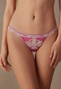 Intimissimi STRING PRETTY FLOWERS - String - Rosa Valentine Pink Ivory