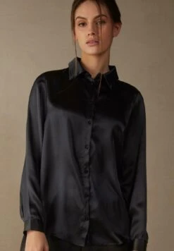 Intimissimi MANICA LUNGA - Hemdbluse - Schwarz