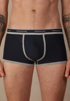 Intimissimi AUS SUPIMA® NATURAL FRESH MIT LOGO - Boxershorts - 0j Blu Notte Grigio Mel Chiaro