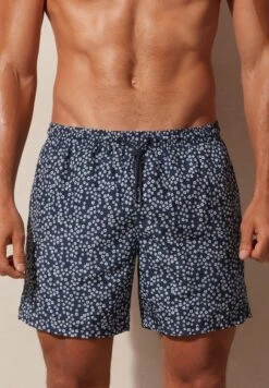 Intimissimi MIT KLEINEM BLUMENMUSTER - Badeshorts - J Micro Floral-print Deep Blue