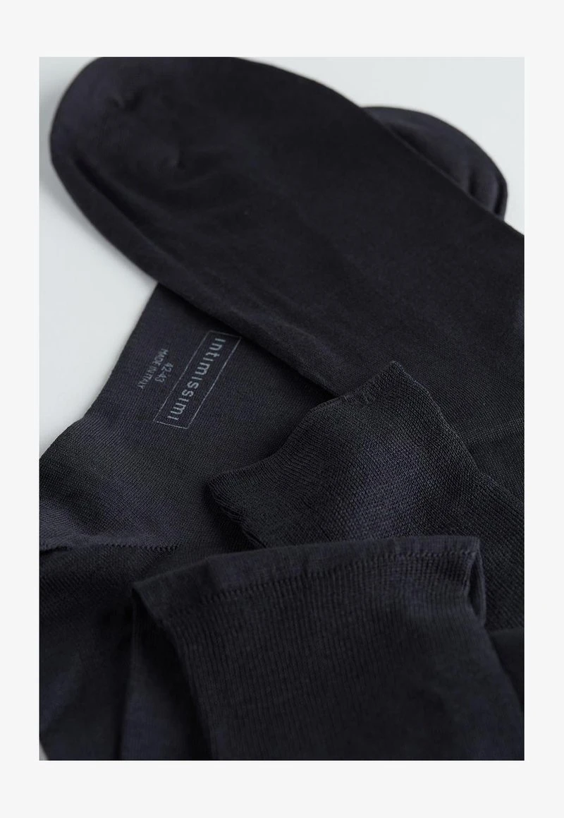 Intimissimi LANGE STRÜMPFE AUS SATINIERTER, MERCERISIERTER BAUMWOLLE - Kniestrümpfe - Blu 5 Intimissimi LANGE STRÜMPFE AUS SATINIERTER, MERCERISIERTER BAUMWOLLE - Kniestrümpfe - Blu – Bild 4