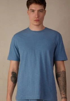 Intimissimi STÜCKGEFÄRBTES - T-Shirt Basic - Blau Powder Blue -Intimissimi Verkäufe 9914af42048e4bfd8a0ebe3f56e78d38 1