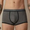 Intimissimi AUS SUPIMA® NATURAL FRESH MIT LOGO - Boxershorts - Charcoal Grey Melange Blue